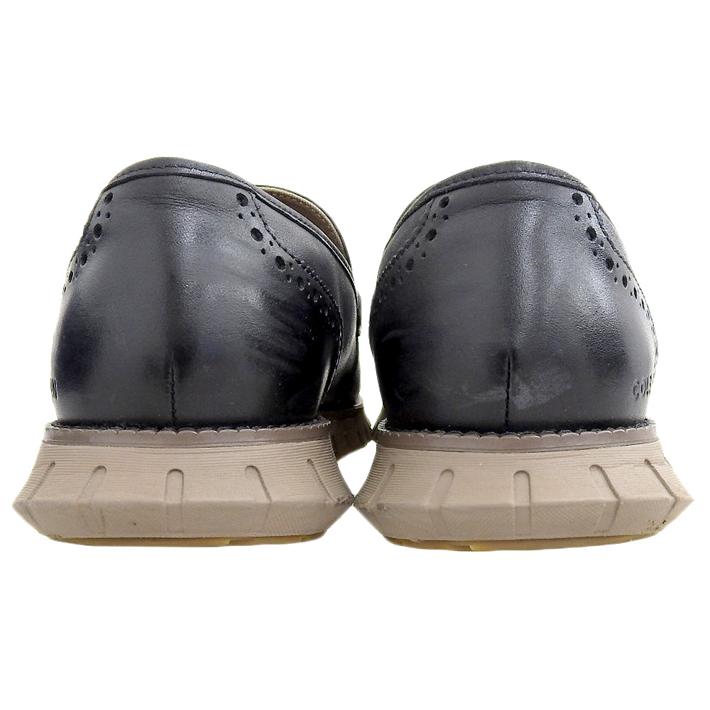 Cole Haan コールハーン 美品 ゼログランド リマスタード ペニーローファー シューズ メンズ 黒 ブラック 8M C40532 シューズ 8M