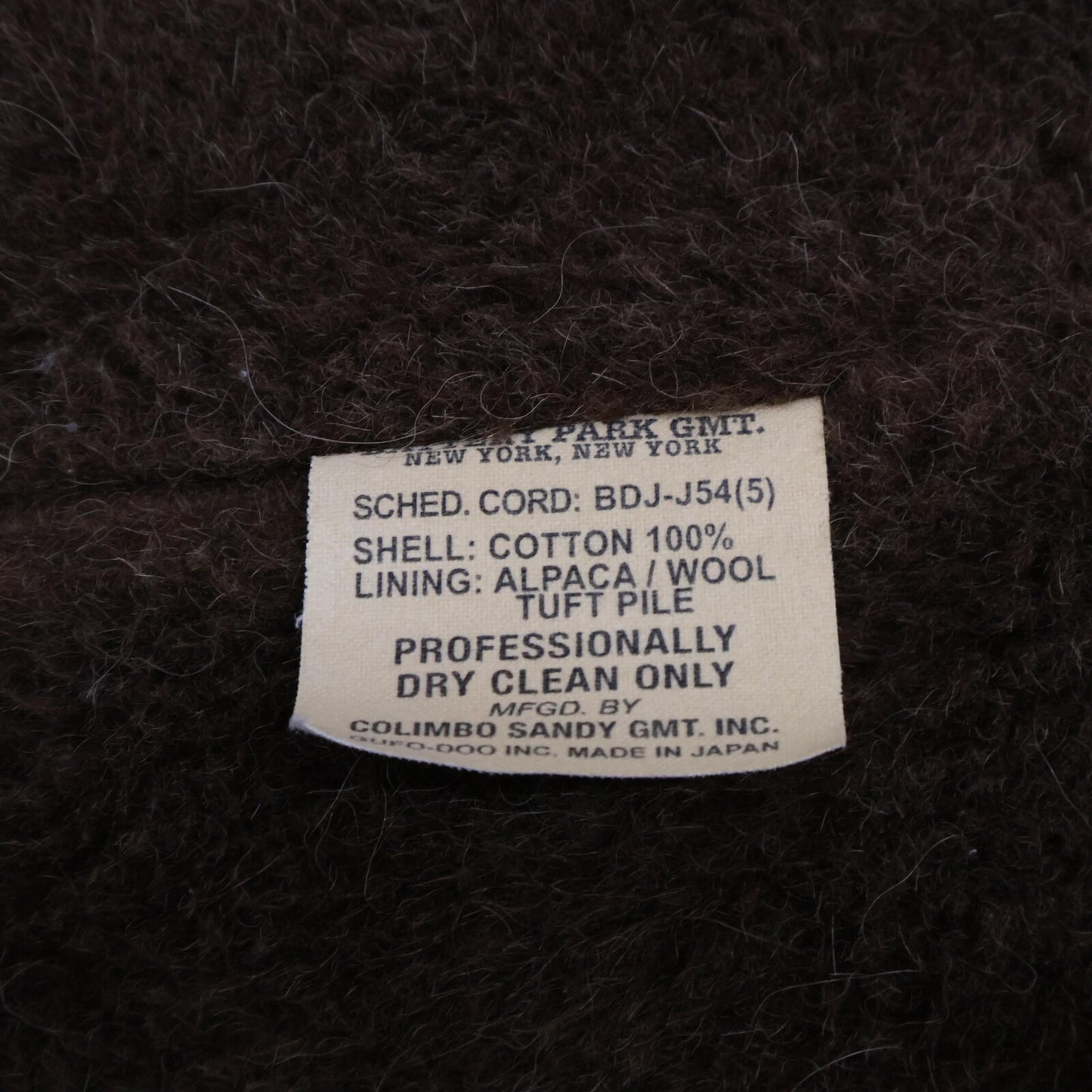 COLIMBO コリンボ 美品 ZZ-0154 OBSERVER PARKA ジャケット M