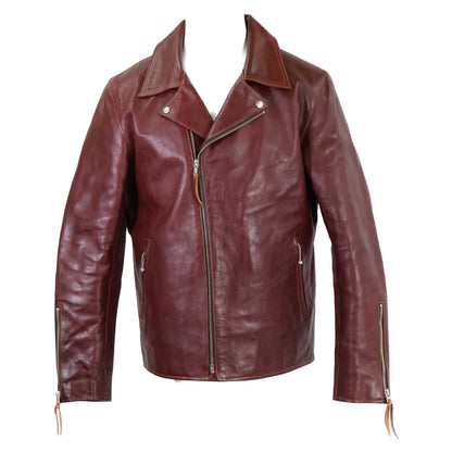 DOUBLE HELIX ダブルヘリックス 【新品同様】Dodecagon ホースハイド ダブルライダース ジャケット 44