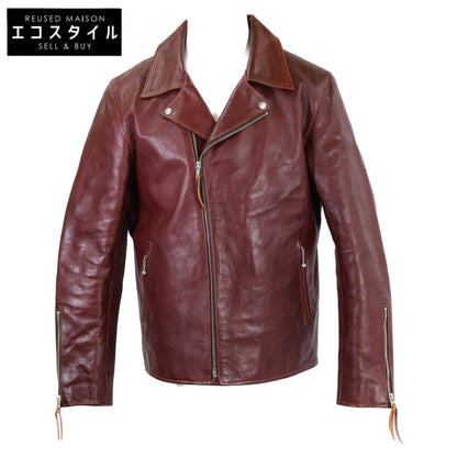 DOUBLE HELIX ダブルヘリックス 【新品同様】Dodecagon ホースハイド ダブルライダース ジャケット 44