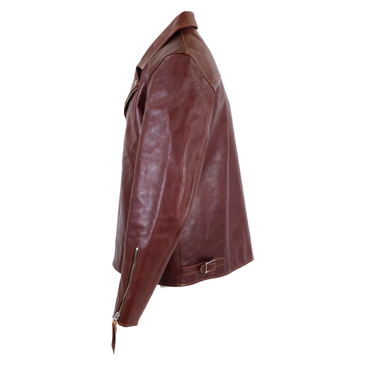 DOUBLE HELIX ダブルヘリックス 【新品同様】Dodecagon ホースハイド ダブルライダース ジャケット 44