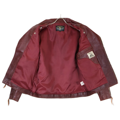 DOUBLE HELIX ダブルヘリックス 【新品同様】Dodecagon ホースハイド ダブルライダース ジャケット 44