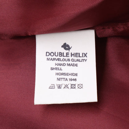 DOUBLE HELIX ダブルヘリックス 【新品同様】Dodecagon ホースハイド ダブルライダース ジャケット 44