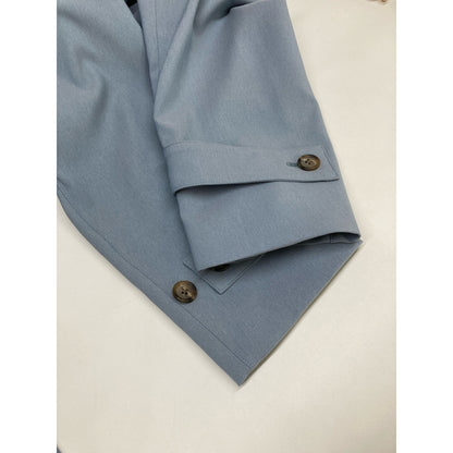 COMME CA MEN コムサメン 24年 ﾌﾞﾙｰ 07-17MG02 ｴｱﾘｰｺｰﾄ コート M