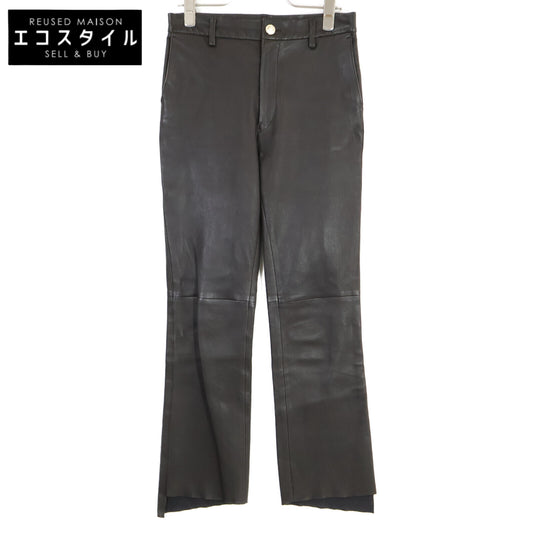 Deuxieme Classe ドゥーズィエムクラス ﾌﾞﾗｳﾝ ﾚｻﾞｰ ﾊﾟﾝﾂ ボトムス 36