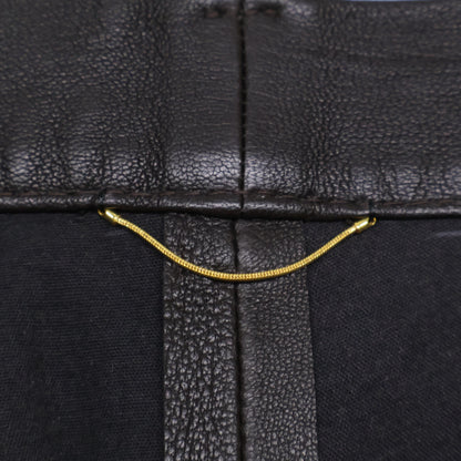 Deuxieme Classe ドゥーズィエムクラス ﾌﾞﾗｳﾝ ﾚｻﾞｰ ﾊﾟﾝﾂ ボトムス 36