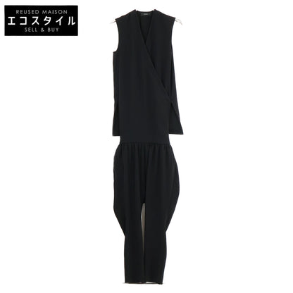 YOKOCHAN ヨーコチャン 【美品】YCP-421-102 ノースリーブ カシュクール オーバーオール オールインワン 36