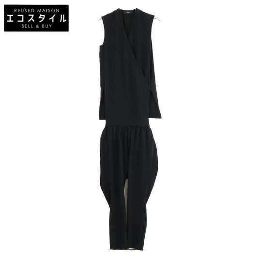 YOKOCHAN ヨーコチャン 【美品】YCP-421-102 ノースリーブ カシュクール オーバーオール オールインワン 36