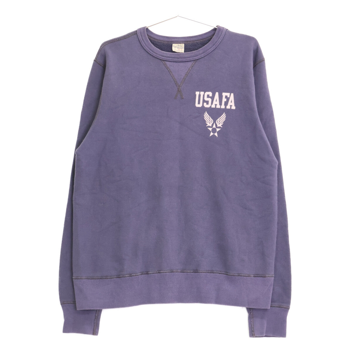 BUZZ RICKSON'S バズリクソンズ ﾈｲﾋﾞｰ 前V ﾂｰﾄｰﾝ USAFAｽｳｪｯﾄ トップス L