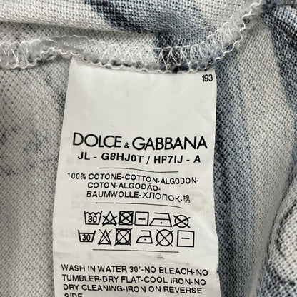 DOLCE&GABBANA ドルチェアンドガッバーナ 【国内正規】G8HJ0T HP7IJ 総柄 半袖ポロシャツ/ トップス 44