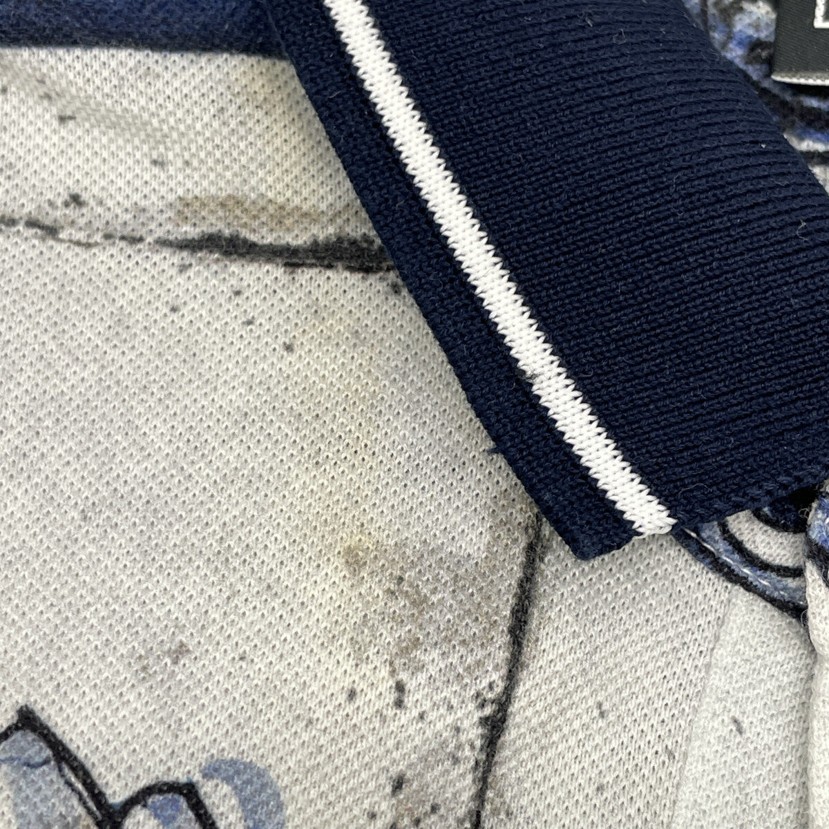 DOLCE&GABBANA ドルチェアンドガッバーナ 【国内正規】G8HJ0T HP7IJ 総柄 半袖ポロシャツ/ トップス 44