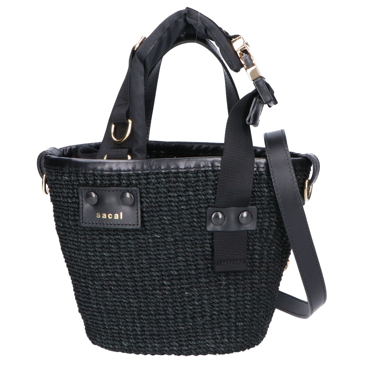 sacai サカイ 【美品】マルシェ ハイブリッド 2WAYショルダー かごバッグ/ トートバッグ