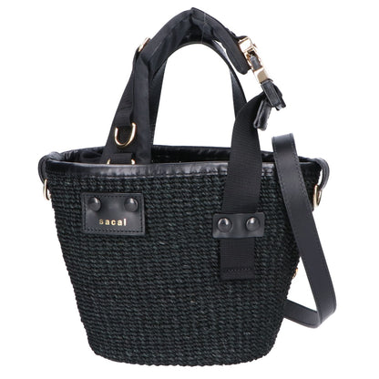 sacai サカイ 【美品】マルシェ ハイブリッド 2WAYショルダー かごバッグ/ トートバッグ