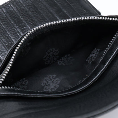 Chrome Hearts クロムハーツ ヘビーレザー クロスボール ウェーブウォレット 長財布（小銭入れあり）