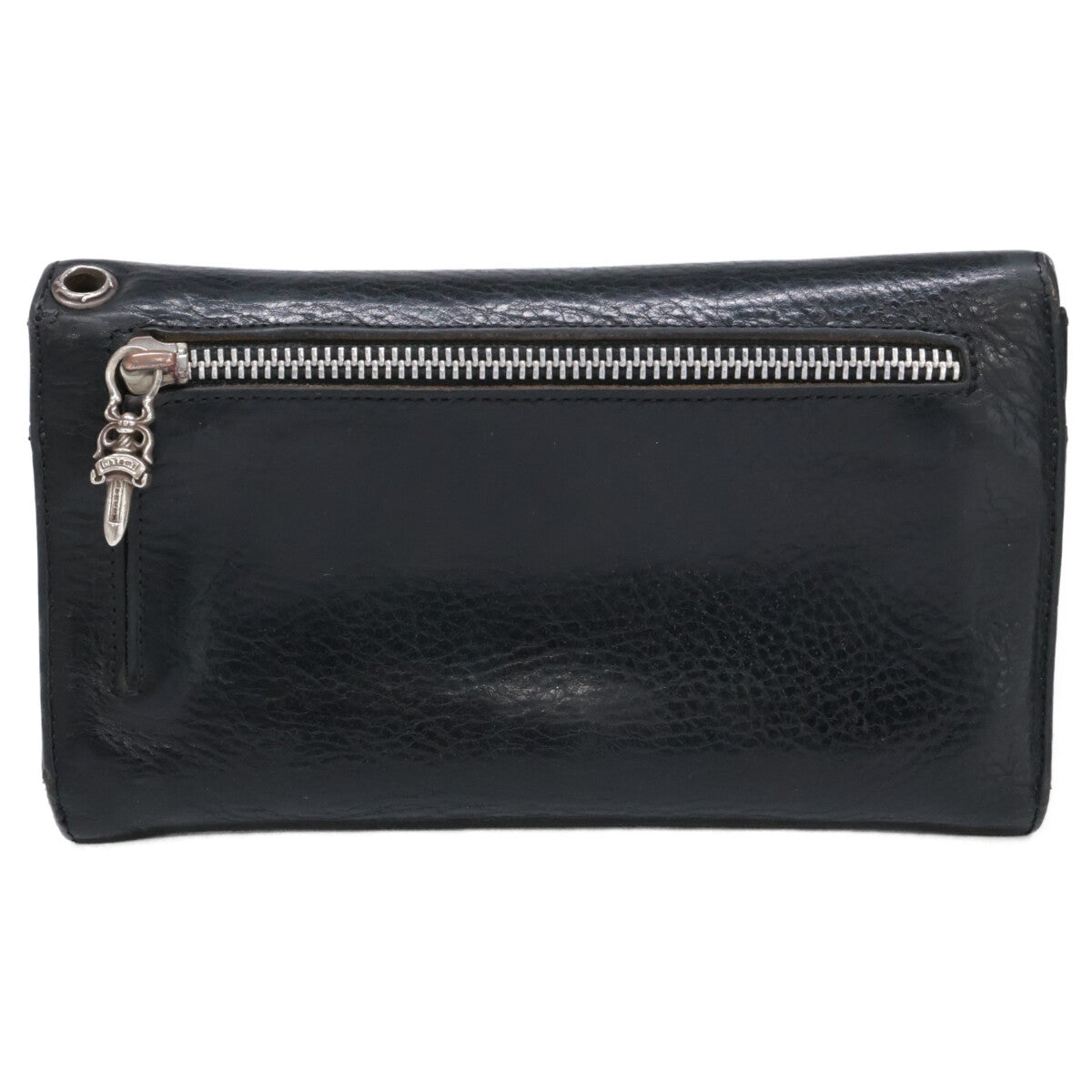 Chrome Hearts クロムハーツ ヘビーレザー クロスボール ウェーブウォレット 長財布（小銭入れあり）