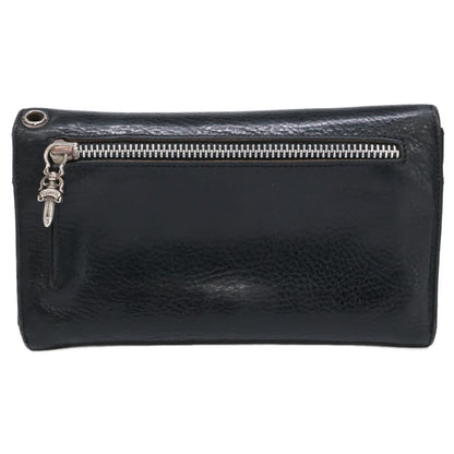 Chrome Hearts クロムハーツ ヘビーレザー クロスボール ウェーブウォレット 長財布（小銭入れあり）