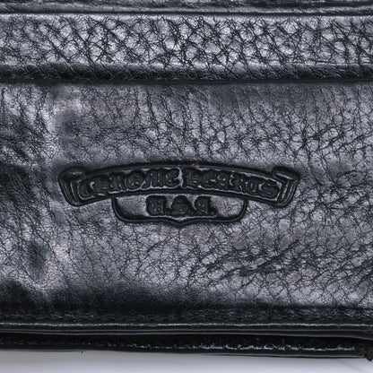 Chrome Hearts クロムハーツ ヘビーレザー クロスボール ウェーブウォレット 長財布（小銭入れあり）