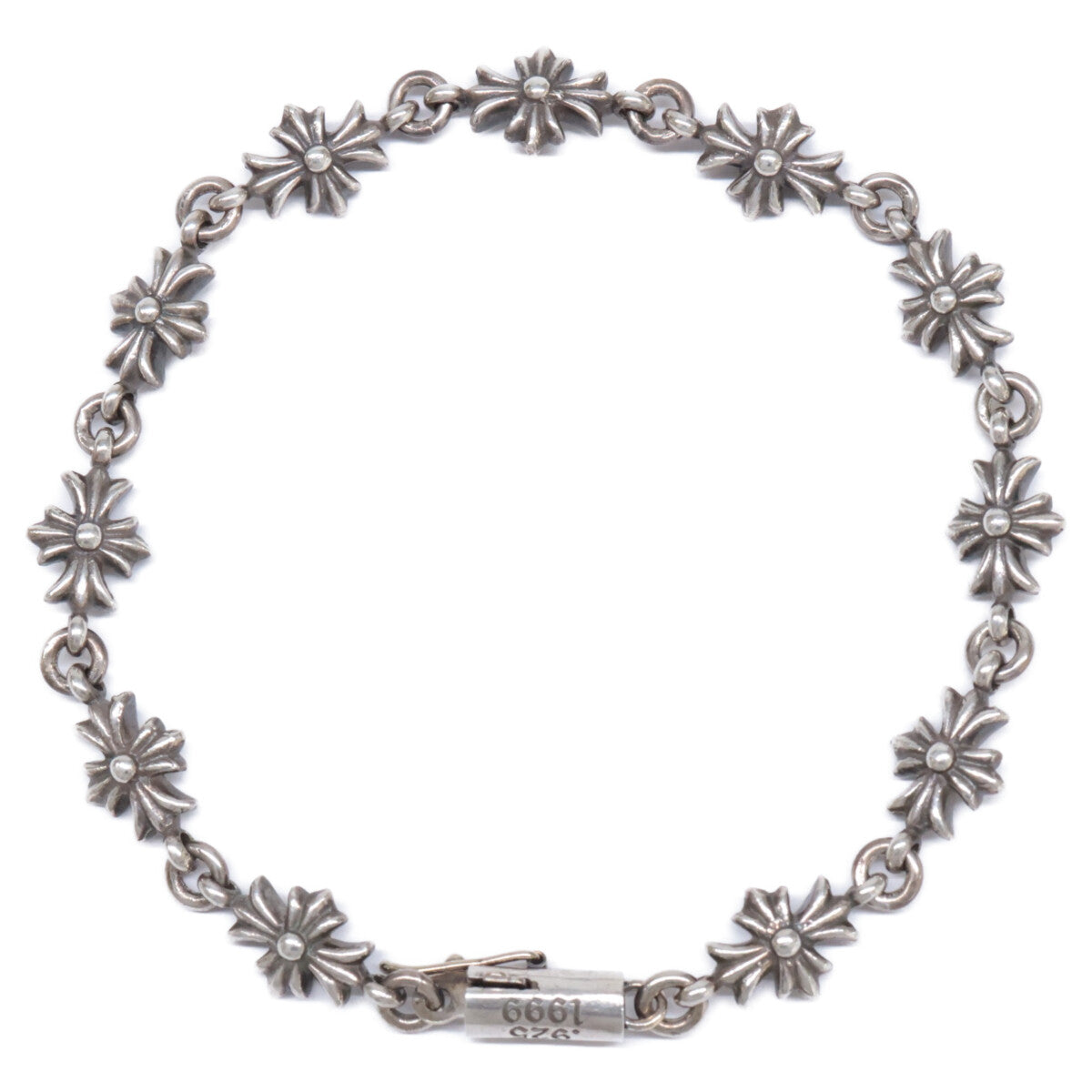 Chrome Hearts クロムハーツ 925 11リンク タイニーE CHプラス ブレスレット