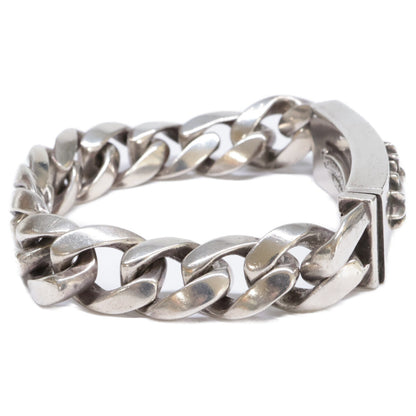 Chrome Hearts クロムハーツ 925 13リンク クラシックチェーンリンク フローラルクロスID ブレスレット