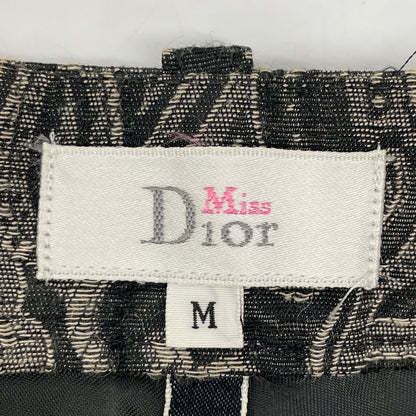 DIOR ディオール ブラック 総柄 ロングパンツ ボトムス M