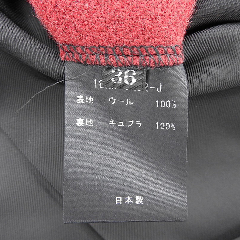 Cabana カバナ ウール チェック柄 ジャケット レディース レッド×ブラック 36 ジャケット 36