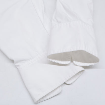 ALEXANDER WANG アレキサンダーワン ホワイト コットン クロスフロント ラップデザイン クロップドシャツ トップス 0