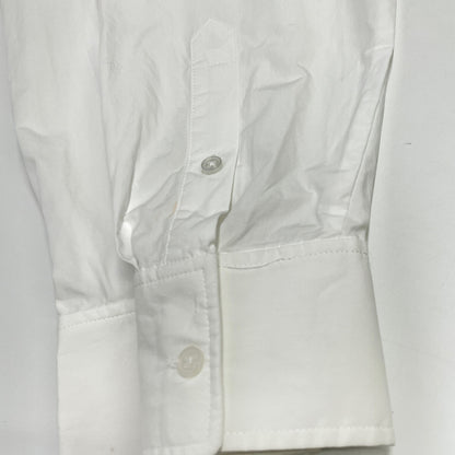 ALEXANDER WANG アレキサンダーワン ホワイト コットン クロスフロント ラップデザイン クロップドシャツ トップス 0