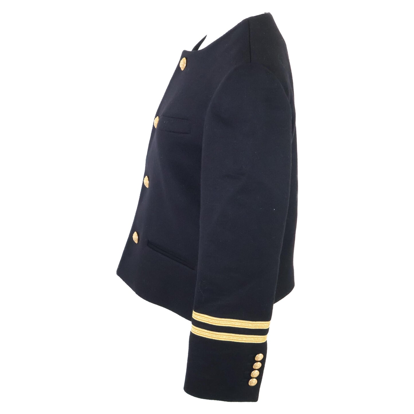 CELINE セリーヌ 【美品/国内正規/22年製】2V75F6700 Spencer Captain Jacket カシミヤ100％ スペンサーキャプテン ジャケット 36