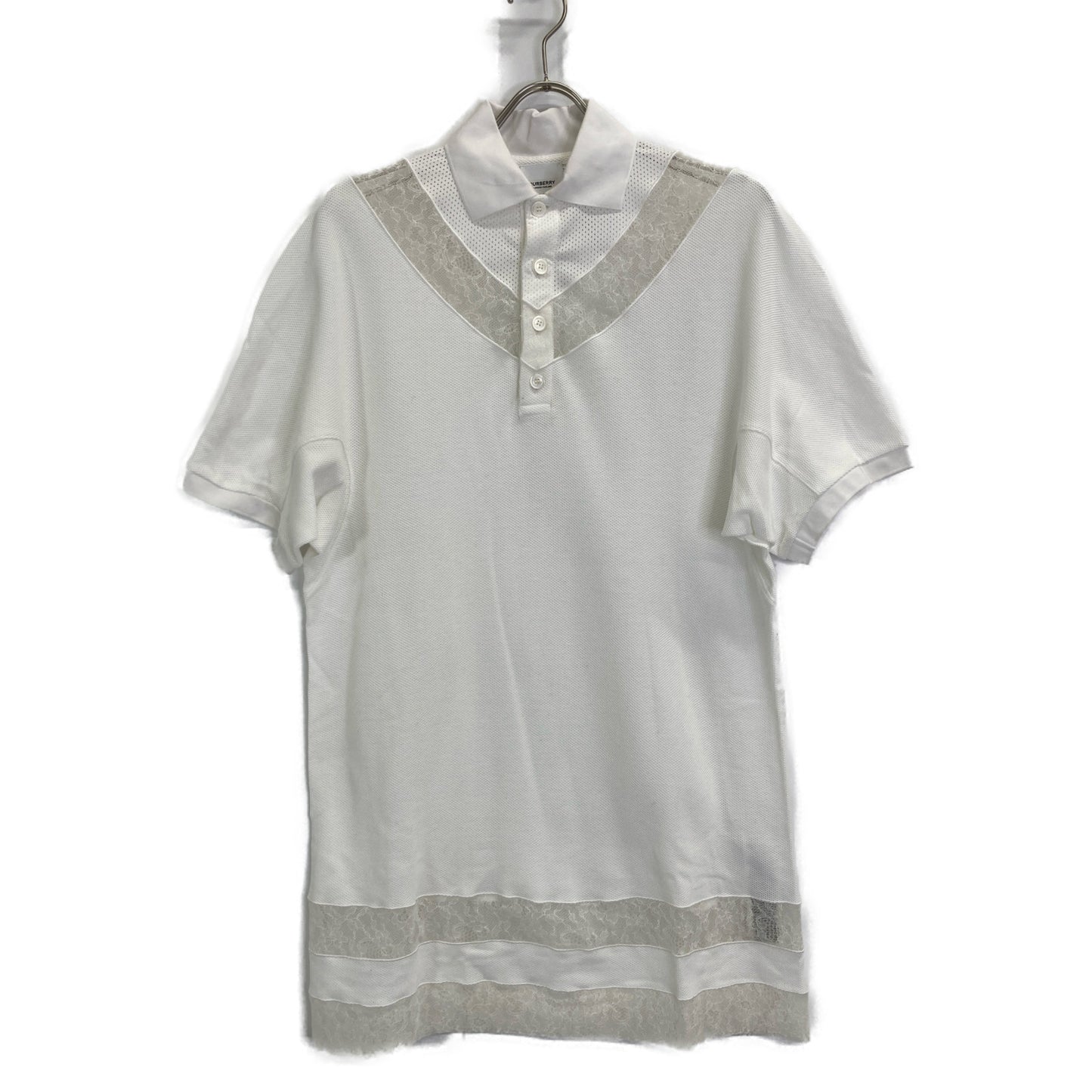 BURBERRY バーバリー 【美品/国内正規】8066318 レース切替 ポロシャツ/ トップス IT：36