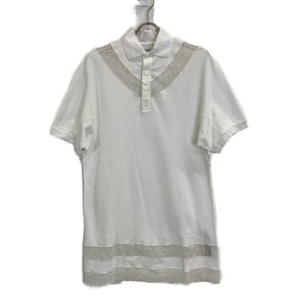 BURBERRY バーバリー 【美品/国内正規】8066318 レース切替 ポロシャツ/ トップス IT：36