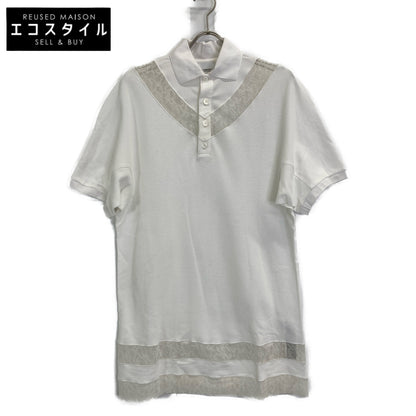 BURBERRY バーバリー 【美品/国内正規】8066318 レース切替 ポロシャツ/ トップス IT：36