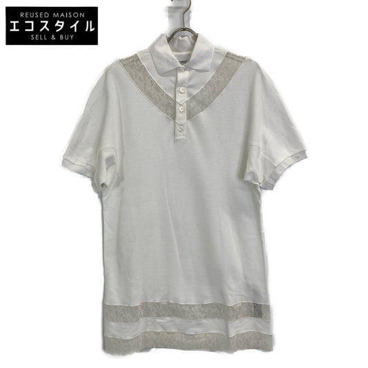 BURBERRY バーバリー 【美品/国内正規】8066318 レース切替 ポロシャツ/ トップス IT：36