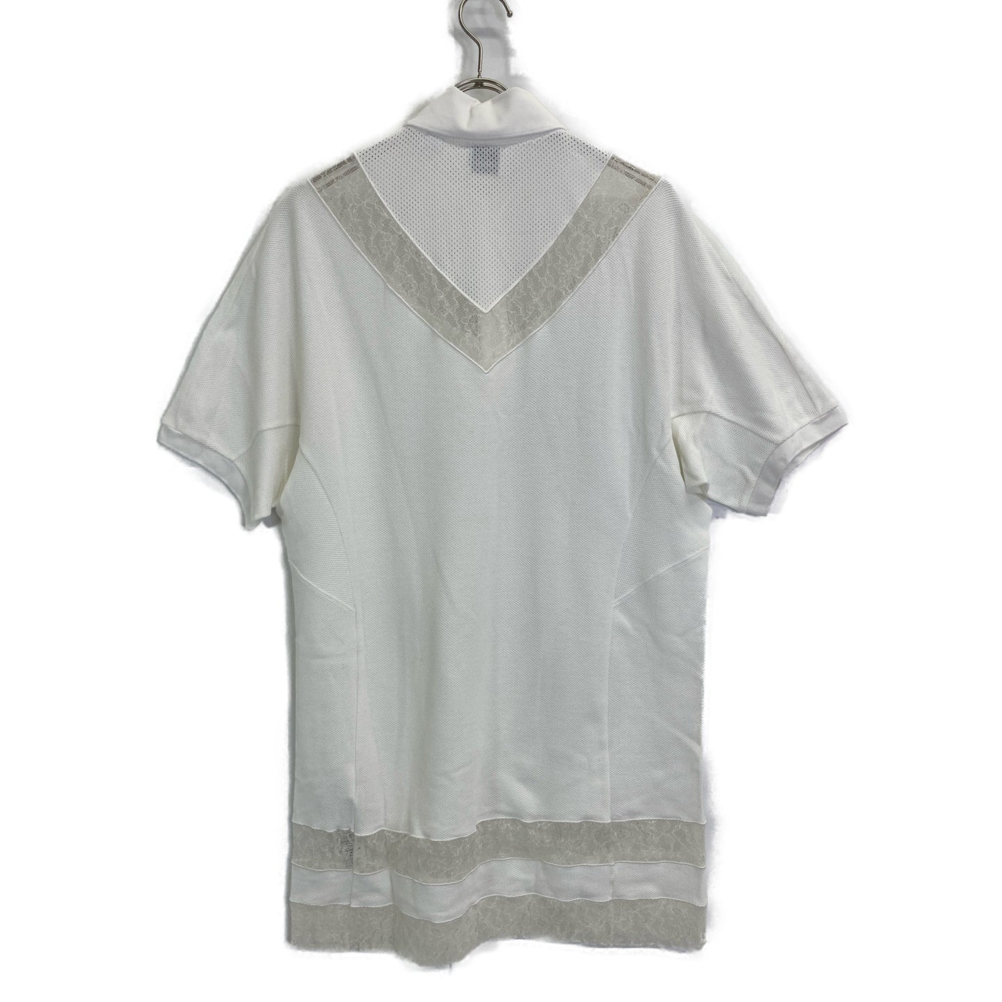 BURBERRY バーバリー 【美品/国内正規】8066318 レース切替 ポロシャツ/ トップス IT：36