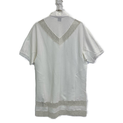 BURBERRY バーバリー 【美品/国内正規】8066318 レース切替 ポロシャツ/ トップス IT：36