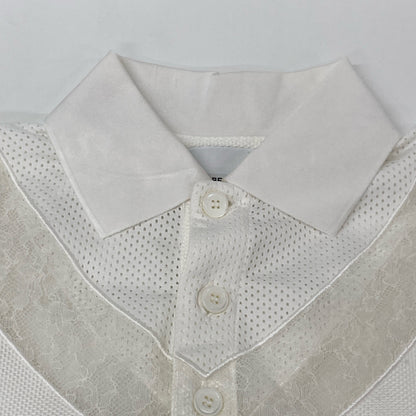 BURBERRY バーバリー 【美品/国内正規】8066318 レース切替 ポロシャツ/ トップス IT：36