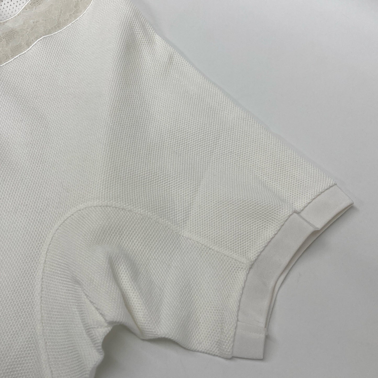 BURBERRY バーバリー 【美品/国内正規】8066318 レース切替 ポロシャツ/ トップス IT：36