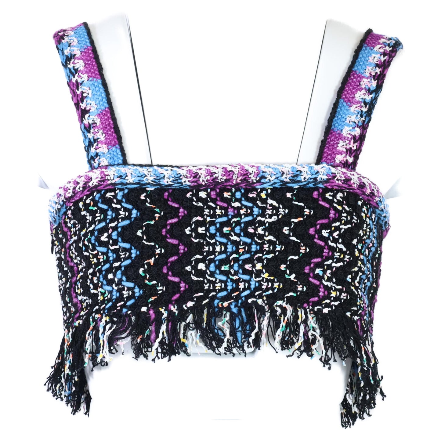 CHANEL シャネル 【美品/国内正規】P70458K10051 ココマークプレート ツイード ビスチェ/ トップス 34