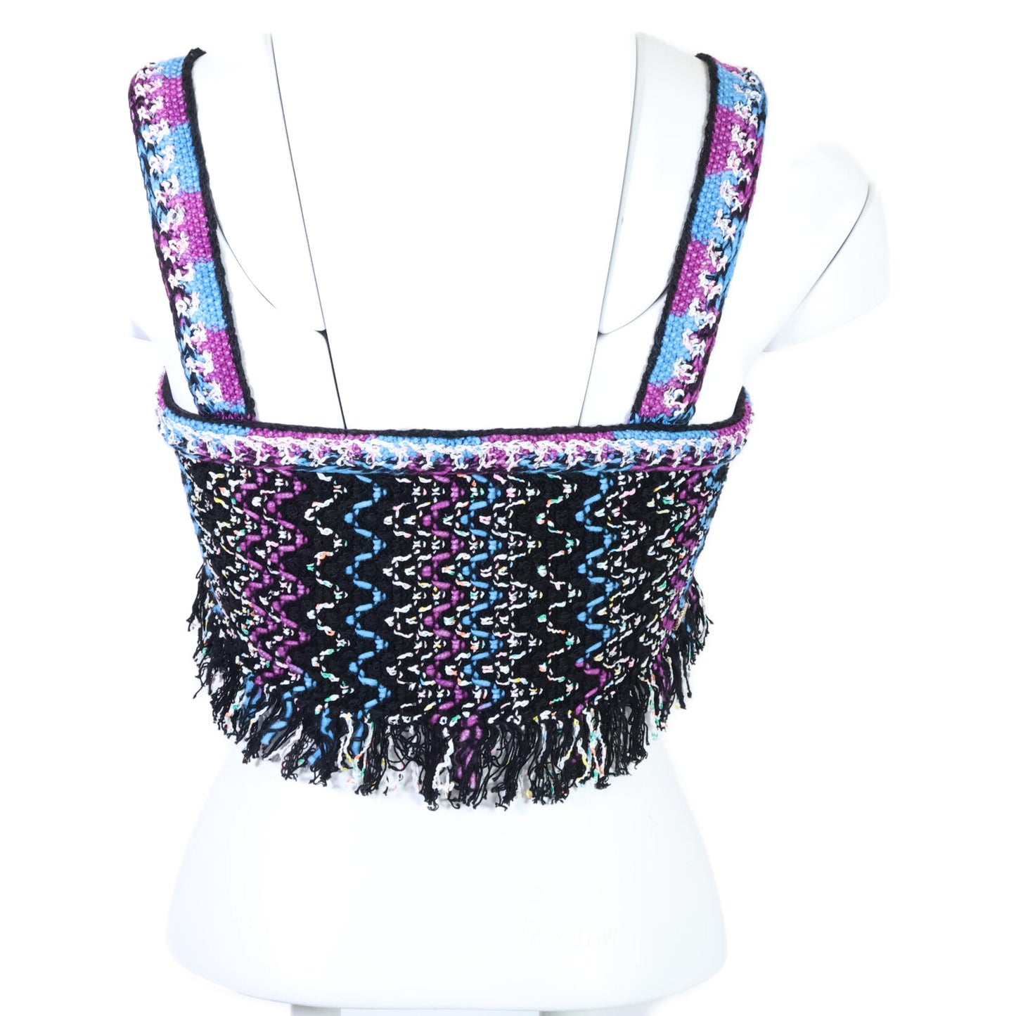 CHANEL シャネル 【美品/国内正規】P70458K10051 ココマークプレート ツイード ビスチェ/ トップス 34