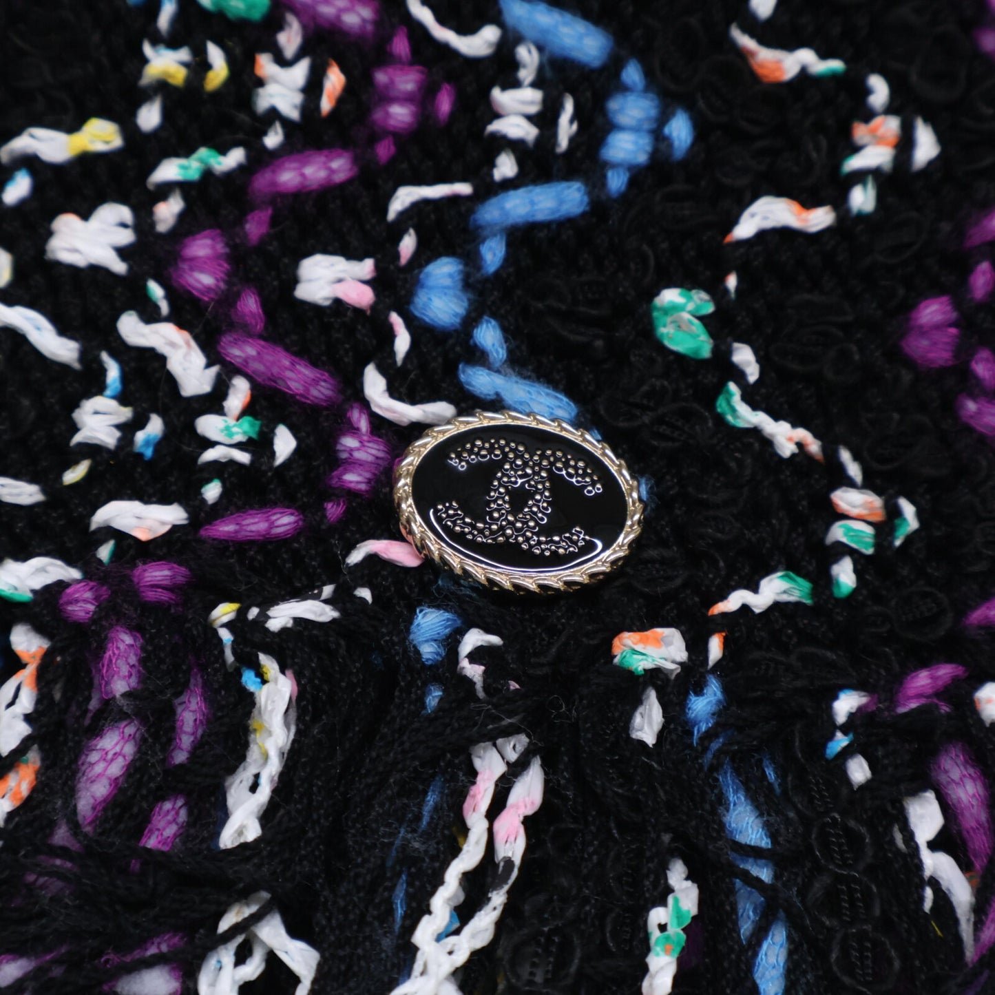 CHANEL シャネル 【美品/国内正規】P70458K10051 ココマークプレート ツイード ビスチェ/ トップス 34