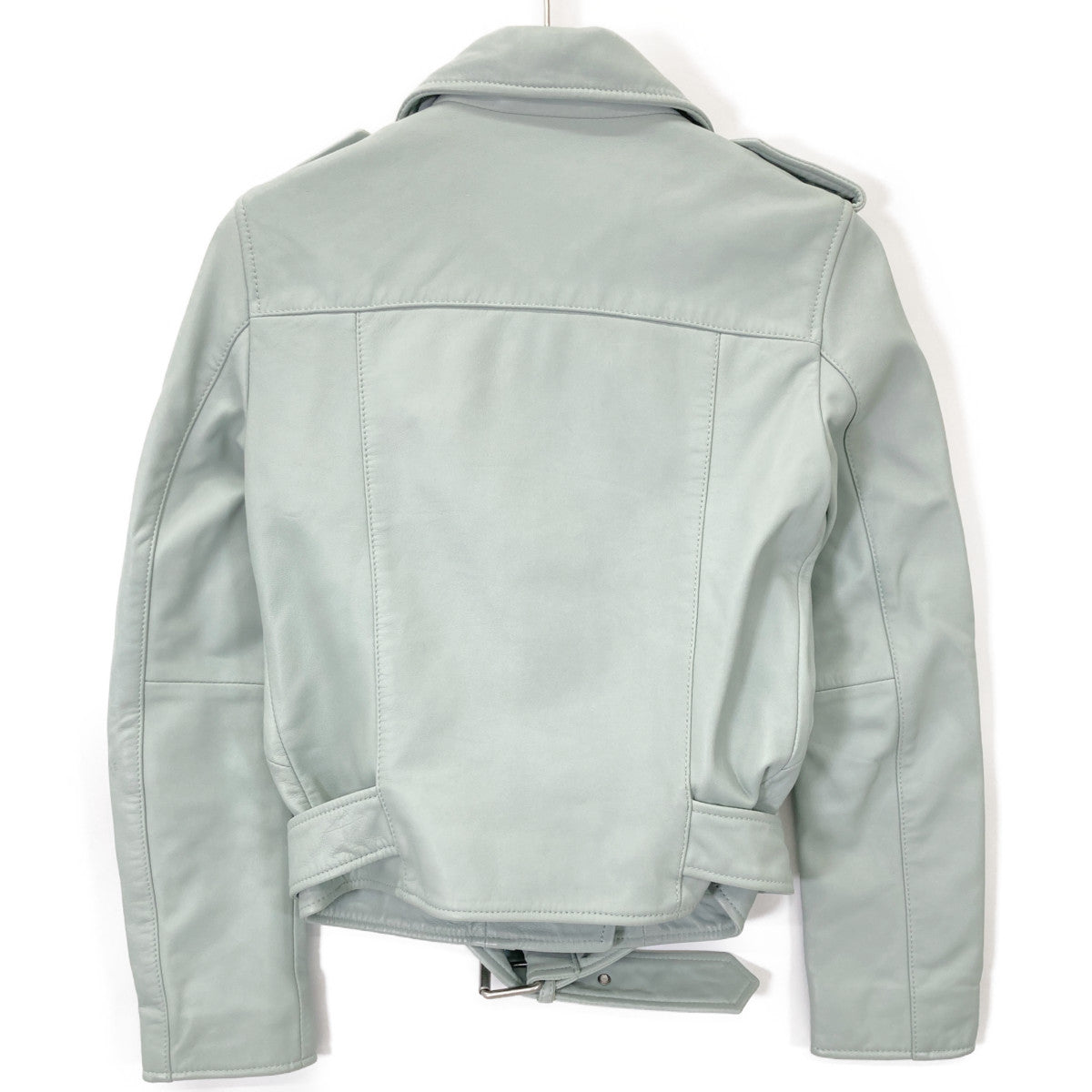 ALLSAINTS オールセインツ ブルー カーフレザー BALFERN BIKER ライダースジャケット ジャケット UK4