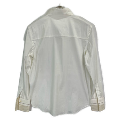 BRUNELLO CUCINELLI ブルネロクチネリ ﾎﾜｲﾄ 20SS ｺｯﾄﾝ混 ﾓﾆｰﾚ装飾 ｼｬﾂ トップス S