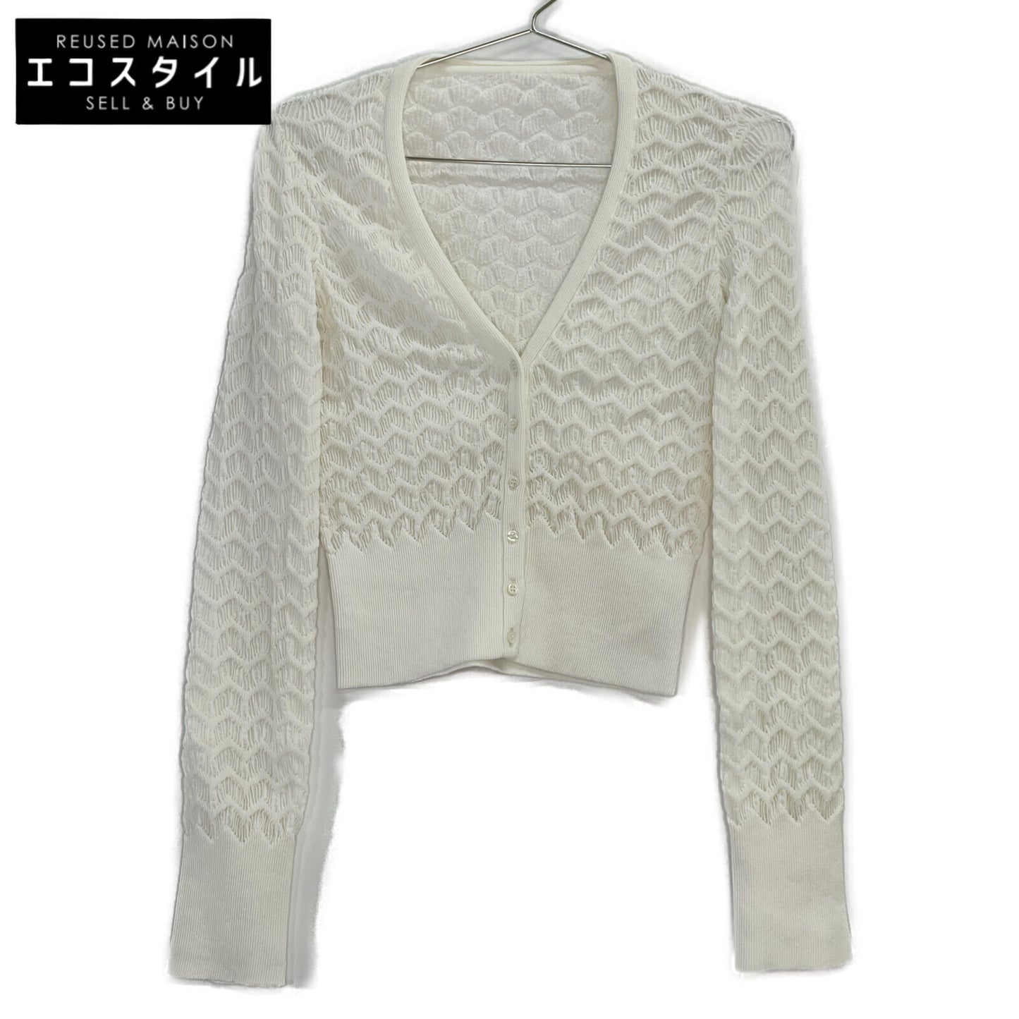 ALAIA アライア ﾎﾜｲﾄ 5110904821959 ｺｯﾄﾝ混 ｶｰﾃﾞｨｶﾞﾝ トップス 38