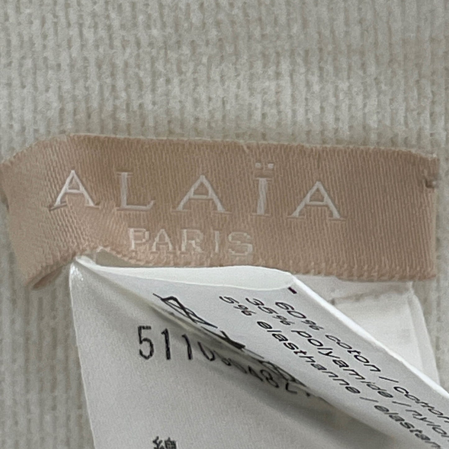 ALAIA アライア ﾎﾜｲﾄ 5110904821959 ｺｯﾄﾝ混 ｶｰﾃﾞｨｶﾞﾝ トップス 38