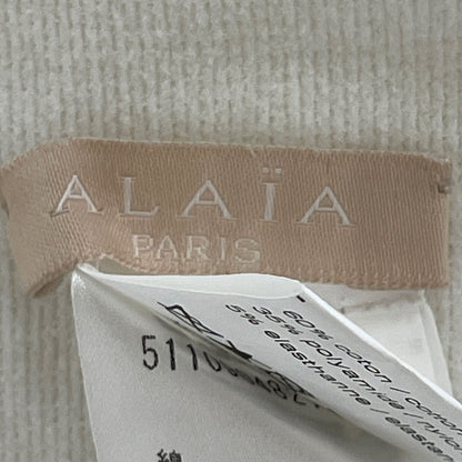 ALAIA アライア ﾎﾜｲﾄ 5110904821959 ｺｯﾄﾝ混 ｶｰﾃﾞｨｶﾞﾝ トップス 38