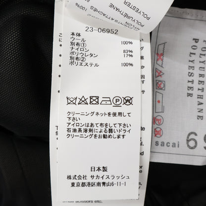 sacai サカイ ｸﾞﾚｰ 23-06952 23SS Wool Melton Skirt スカート 2