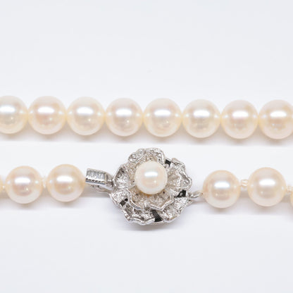 SV925 SV925 【美品】SILVER 7-7.4mm パール ネックレス
