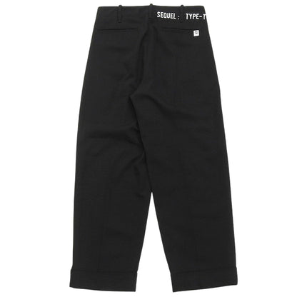 SEQUEL シークエル ウール混 2019 TYPE-T パンツ ボトムス レディース ブラック S ボトムス S