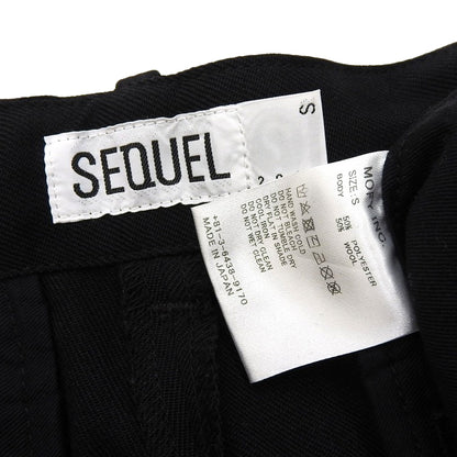 SEQUEL シークエル ウール混 2019 TYPE-T パンツ ボトムス レディース ブラック S ボトムス S