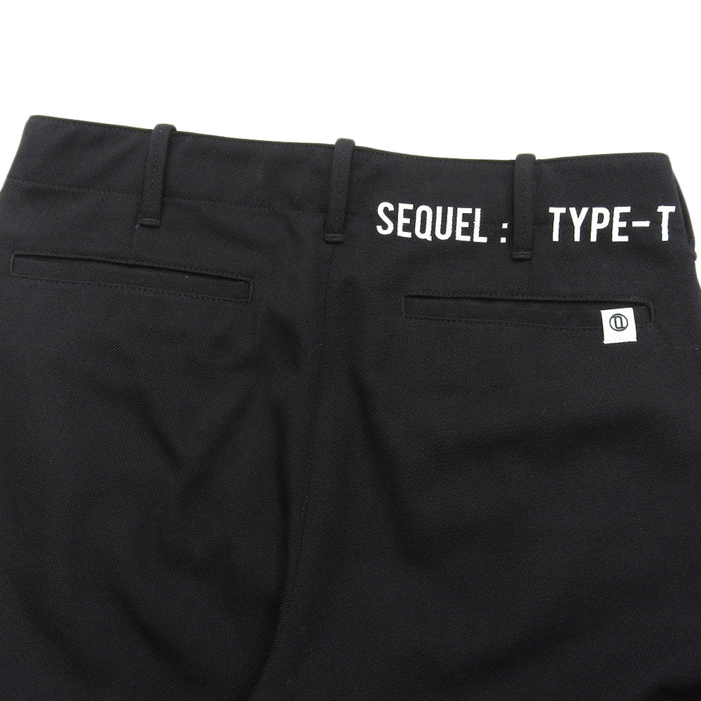 SEQUEL シークエル ウール混 2019 TYPE-T パンツ ボトムス レディース ブラック S ボトムス S