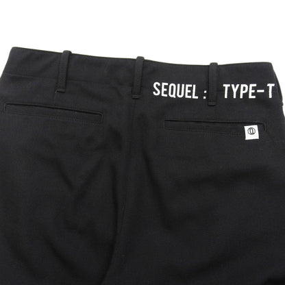 SEQUEL シークエル ウール混 2019 TYPE-T パンツ ボトムス レディース ブラック S ボトムス S